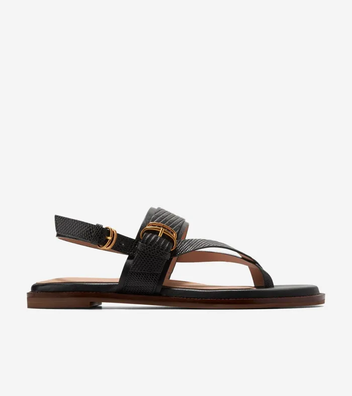 Women Anica Lux Buckle Sandals Black Cole Haan Sandals