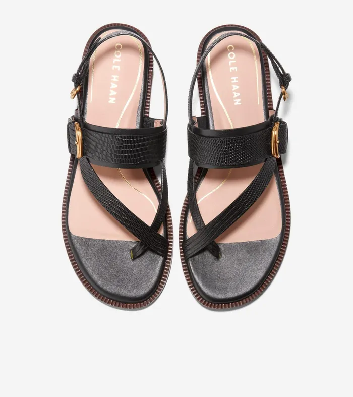 Women Anica Lux Buckle Sandals Black Cole Haan Sandals