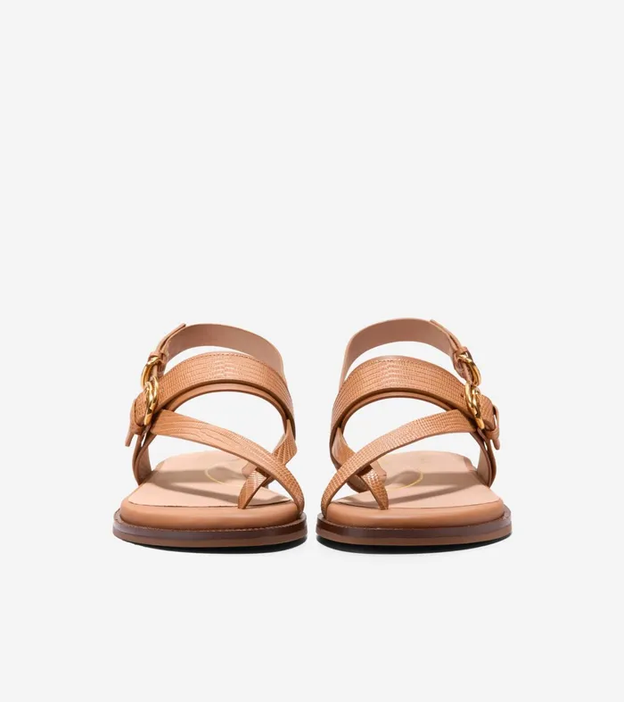 Women Anica Lux Buckle Sandals Pecan Brown Cole Haan Sandals