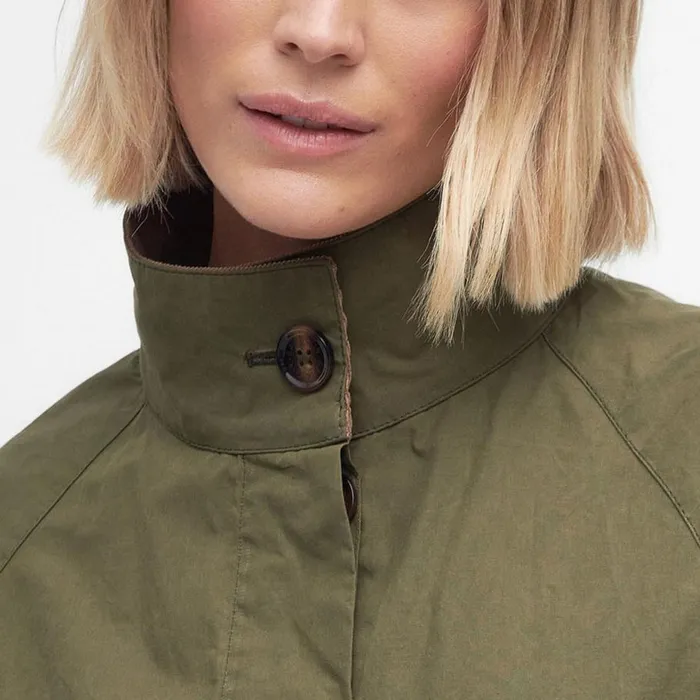 Women Barbourreg Crowdon Showerproof Jacket Dusky Green Orvis Jackets