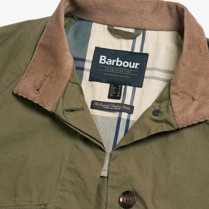 Women Barbourreg Crowdon Showerproof Jacket Dusky Green Orvis Jackets