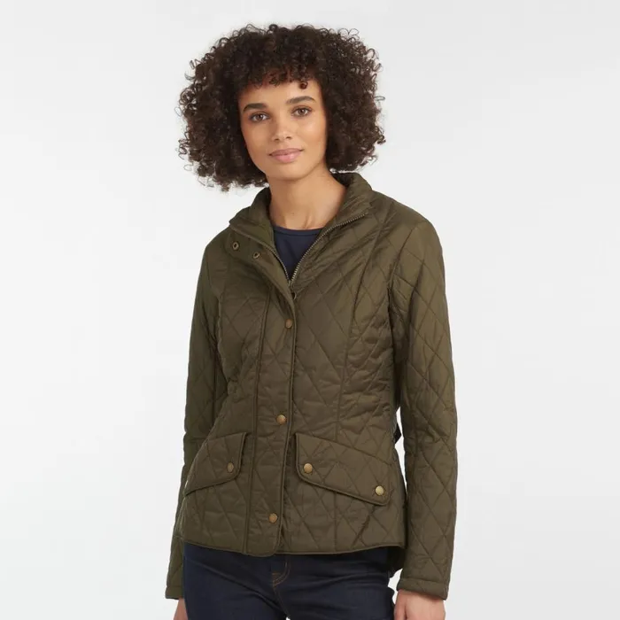 Women Barbourreg Flyweight Cavalry Quilt Olive Orvis Jackets