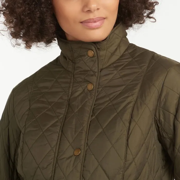 Women Barbourreg Flyweight Cavalry Quilt Olive Orvis Jackets