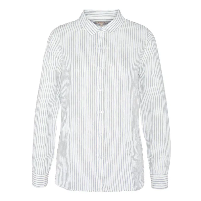 Women Barbourreg Marine Linen Shirt Chambray Stripe Orvis Shirts