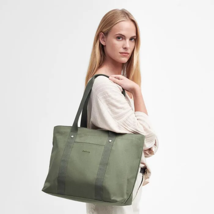 Women Barbourreg Olivia Tote Bag Olivine Orvis Packs and Bags