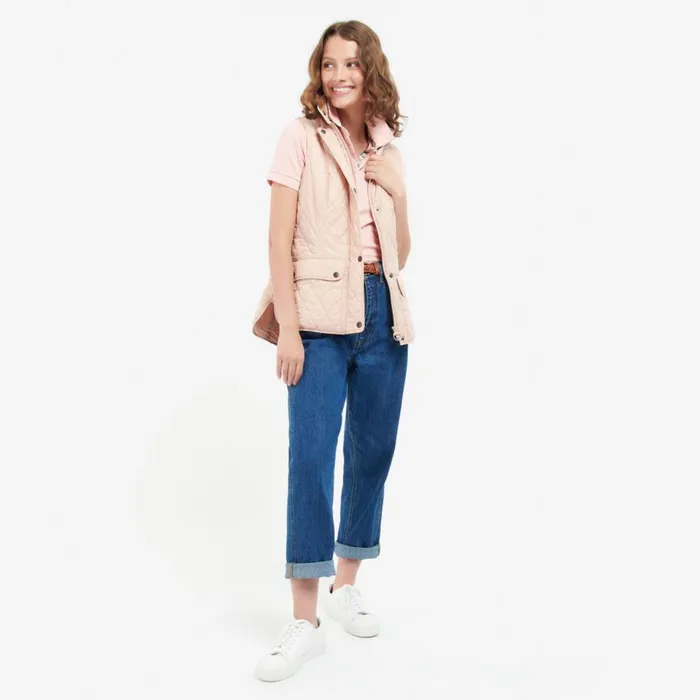 Women Barbourreg Otterburn Gilet Rose Dust Orvis Jackets