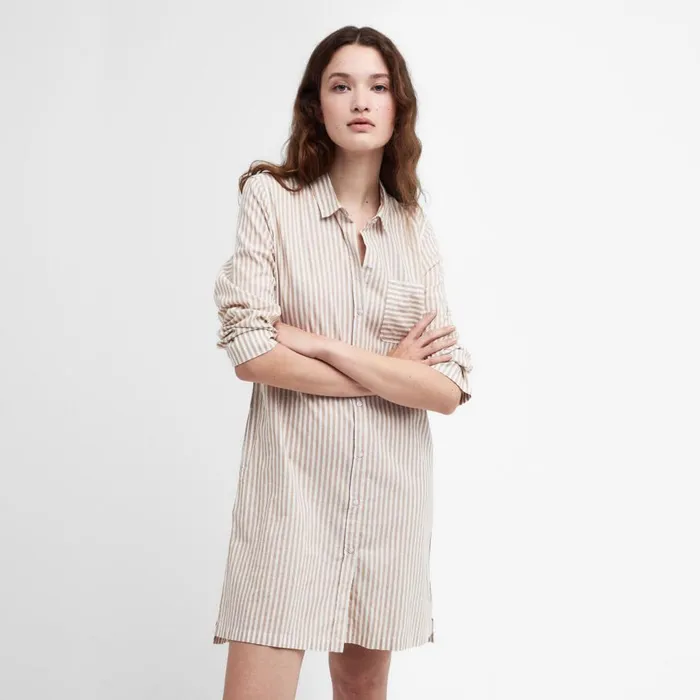 Women Barbourreg Seaglow Dress Tarrin Stripe Orvis Skirts and Dresses