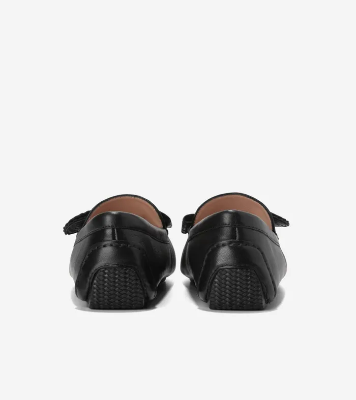 Women Bellport Bow Drivers Black Cole Haan Loafers and Drivers