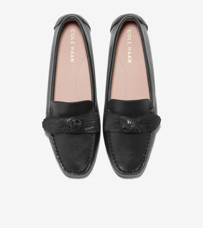 Women Bellport Bow Drivers Black Cole Haan Loafers and Drivers