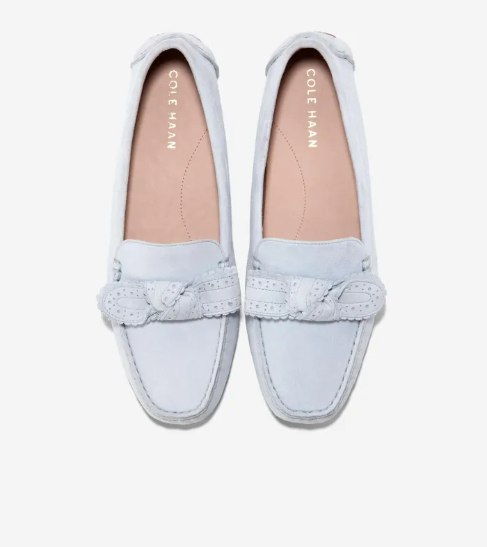 Women Bellport Bow Drivers Heather Blue Cole Haan Loafers and Drivers