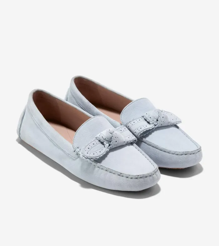 Women Bellport Bow Drivers Heather Blue Cole Haan Loafers and Drivers