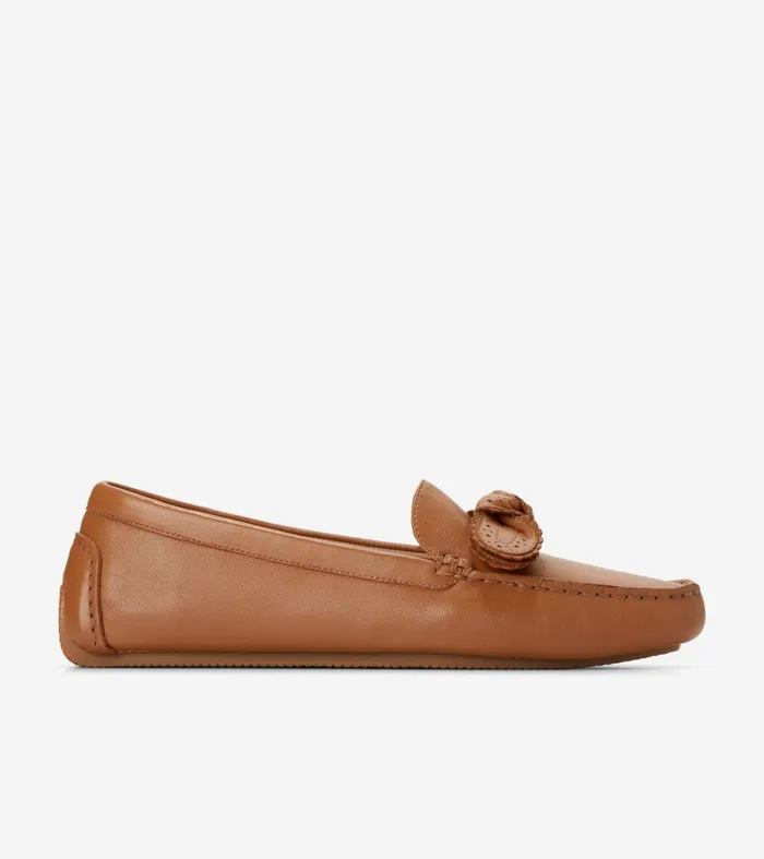 Women Bellport Bow Drivers Pecan Cole Haan Loafers and Drivers