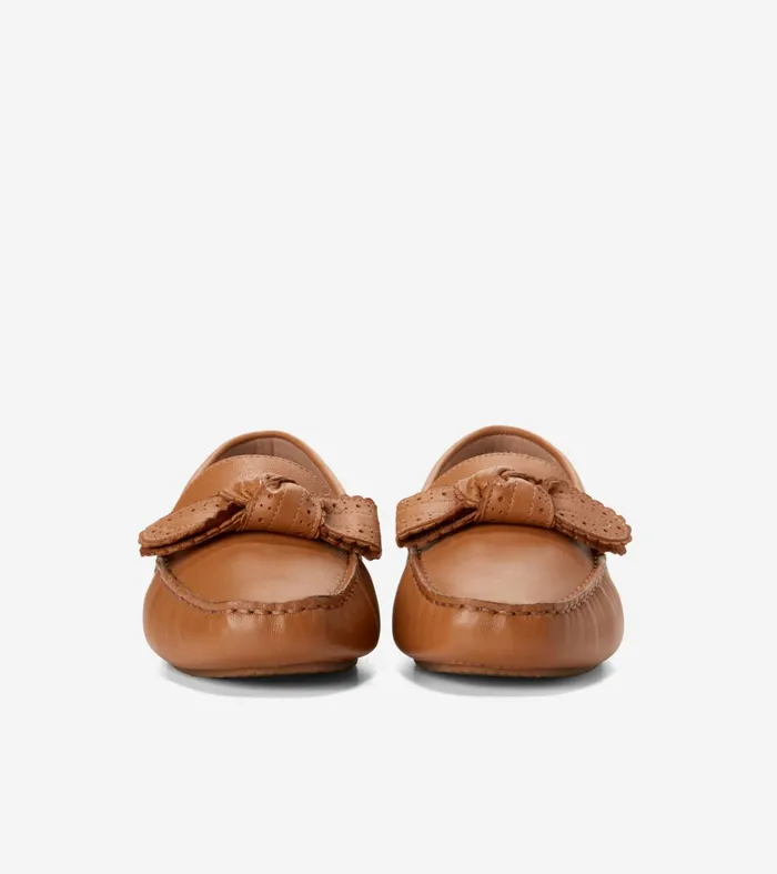 Women Bellport Bow Drivers Pecan Cole Haan Loafers and Drivers