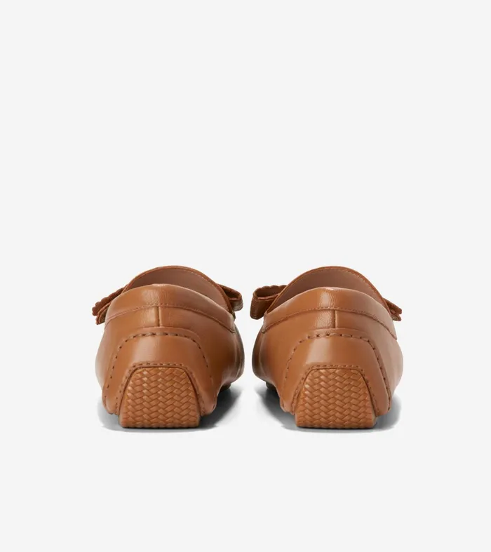 Women Bellport Bow Drivers Pecan Cole Haan Loafers and Drivers