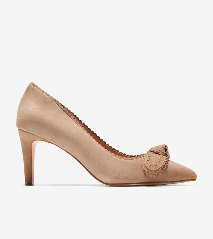 Women Bellport Bow Pumps Blush Tan Cole Haan Heels and Pumps