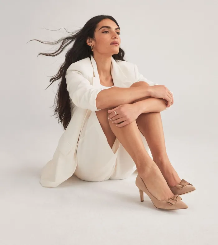 Women Bellport Bow Pumps Blush Tan Cole Haan Heels and Pumps