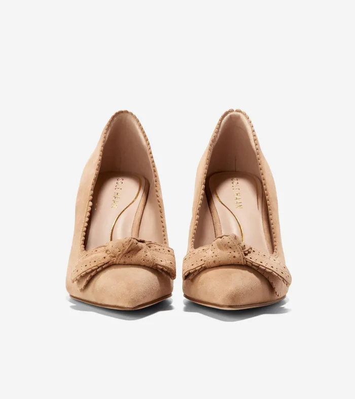 Women Bellport Bow Pumps Blush Tan Cole Haan Heels and Pumps
