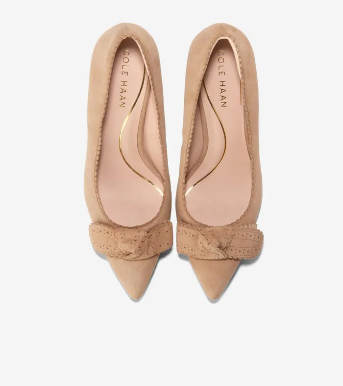 Women Bellport Bow Pumps Blush Tan Cole Haan Heels and Pumps