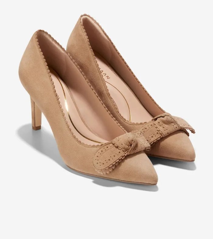 Women Bellport Bow Pumps Blush Tan Cole Haan Heels and Pumps