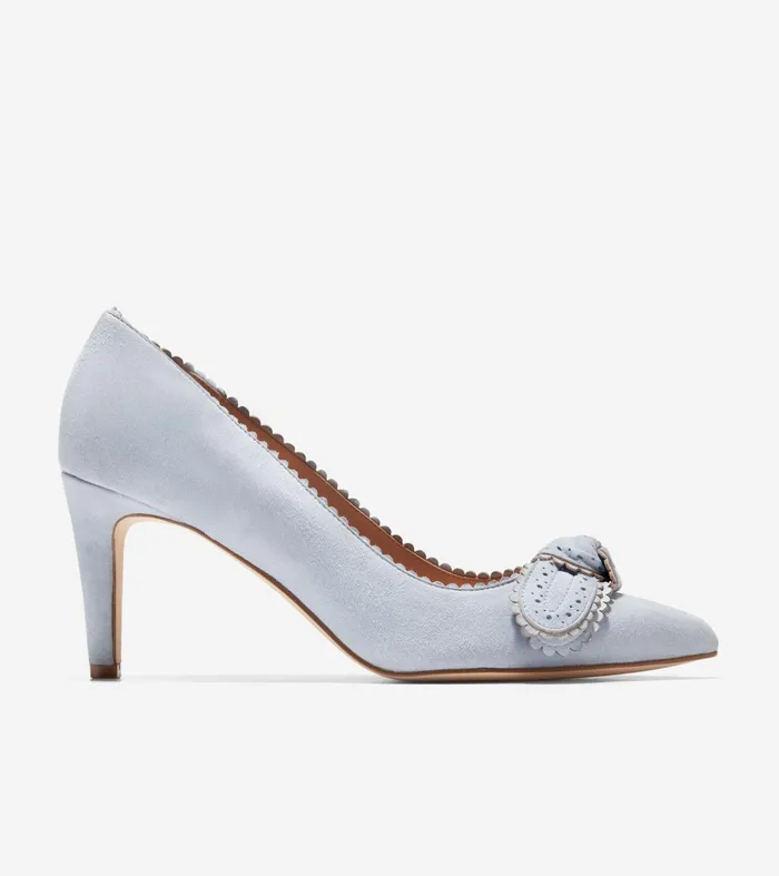 Women Bellport Bow Pumps Heather Blue Cole Haan Heels and Pumps