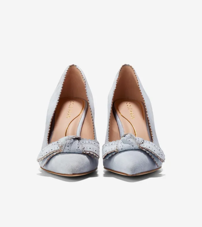 Women Bellport Bow Pumps Heather Blue Cole Haan Heels and Pumps