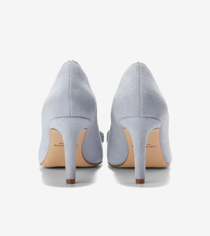 Women Bellport Bow Pumps Heather Blue Cole Haan Heels and Pumps