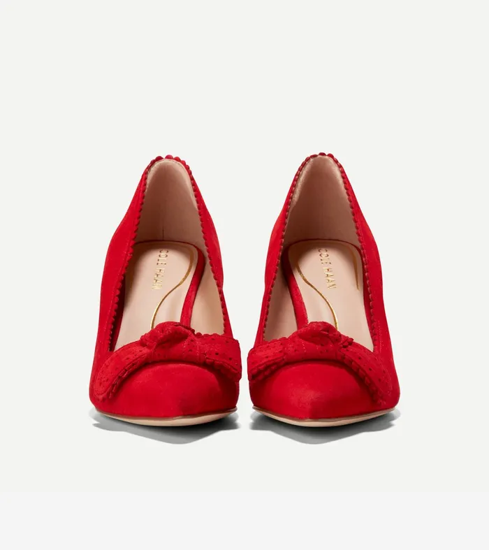 Women Bellport Bow Pumps True Red Cole Haan Heels and Pumps