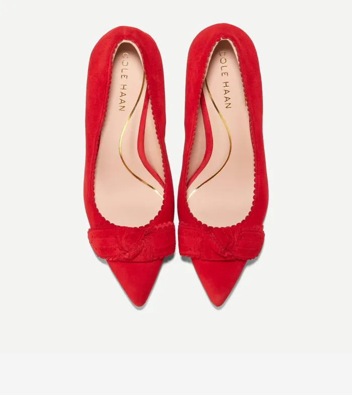 Women Bellport Bow Pumps True Red Cole Haan Heels and Pumps