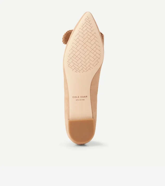 Women Bellport Bow Skimmer Flats Blush Tan Cole Haan Dress Shoes