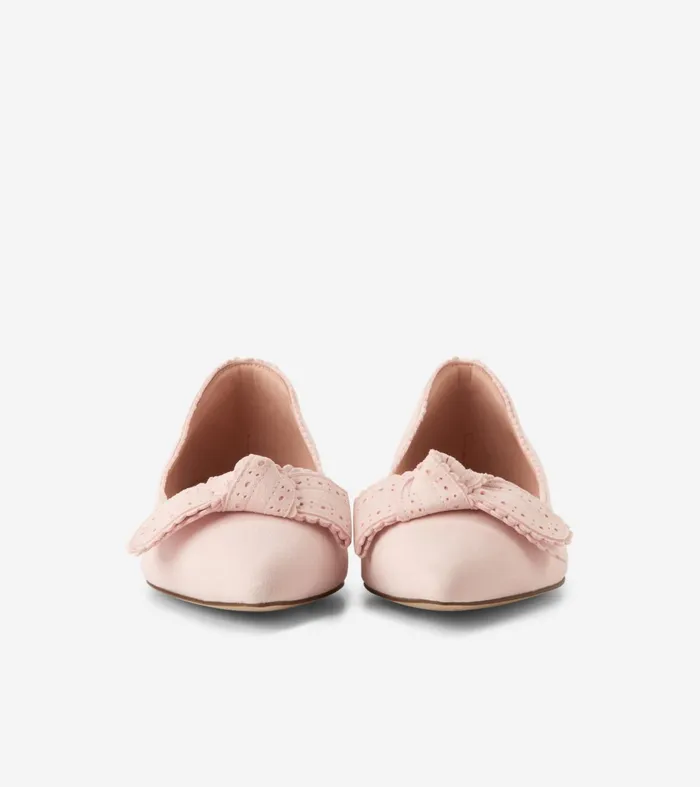 Women Bellport Bow Skimmer Flats Primrose Pink Cole Haan Dress Shoes