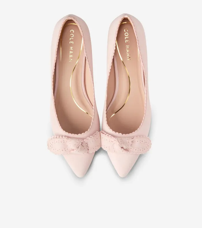 Women Bellport Bow Skimmer Flats Primrose Pink Cole Haan Dress Shoes