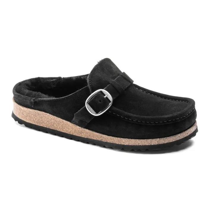 Women Birkenstockreg Buckley Shearling Clogs Black Orvis Sandals