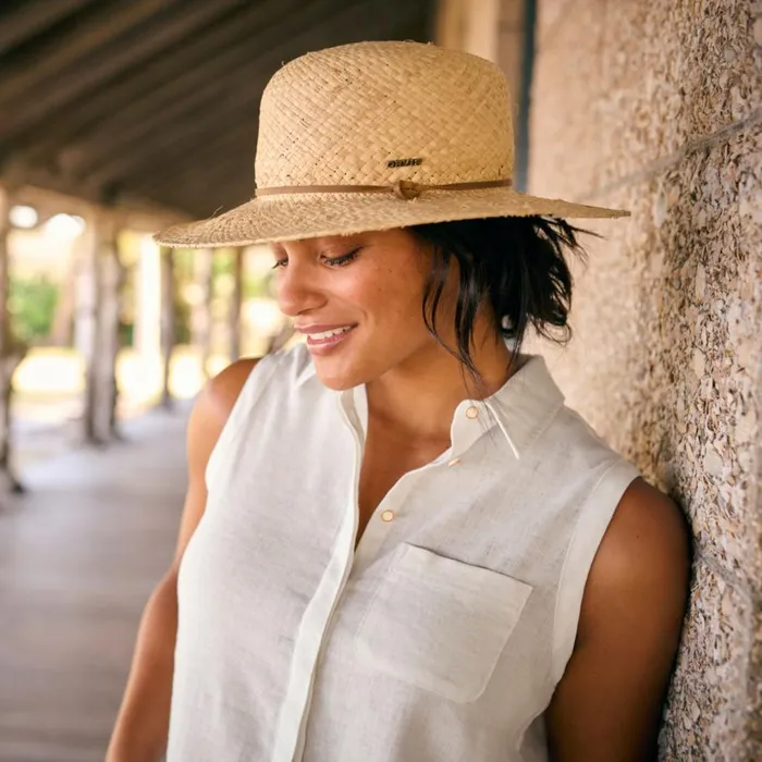 Women Boater Raffia Hat Natural Orvis Hats