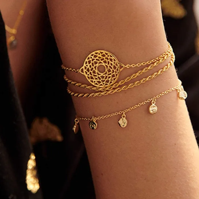 Women Bracelet Layering Sets Daisy London Jewellery The 039Awareness039 Bracelet Set