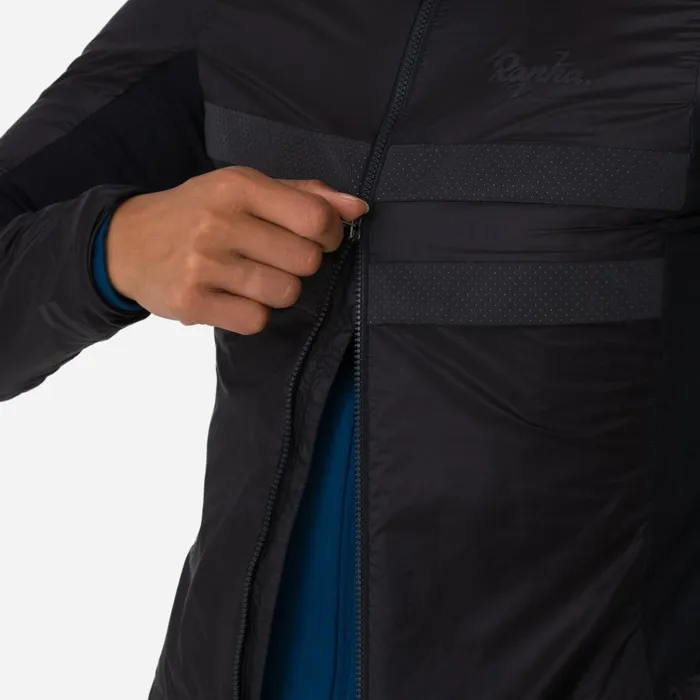 Women Brevet Insulated Jacket Blackblack Reflectivedark Navyhighvis Pinkwhitedeep Coffeesilver Rapha Jackets and Vests