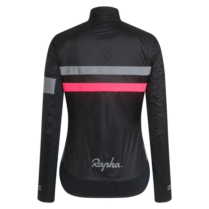 Women Brevet Insulated Jacket Blackblack Reflectivedark Navyhighvis Pinkwhitedeep Coffeesilver Rapha Jackets and Vests