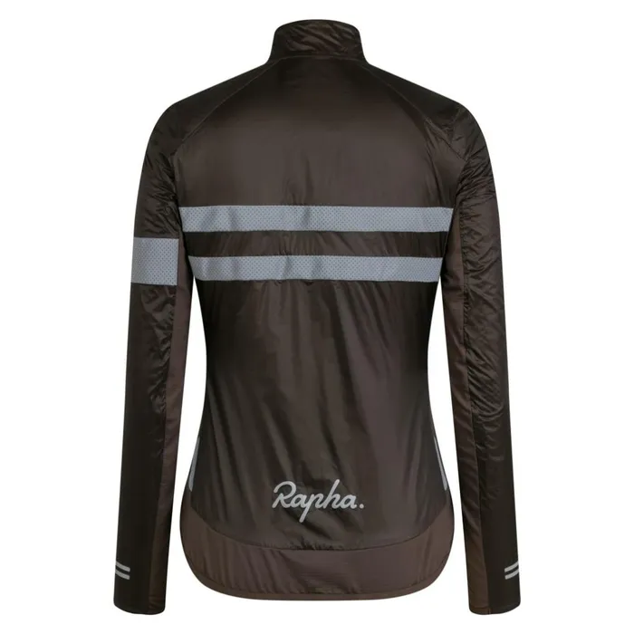 Women Brevet Insulated Jacket Blackblack Reflectivedark Navyhighvis Pinkwhitedeep Coffeesilver Rapha Jackets and Vests