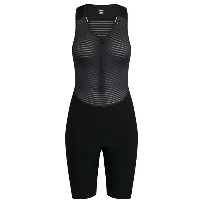 Women Brevet Lightweight Cargo Bib Shorts Blackgrey Rapha Bibs Shorts and Tights