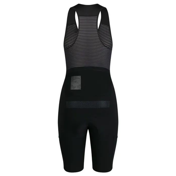 Women Brevet Lightweight Cargo Bib Shorts Blackgrey Rapha Bibs Shorts and Tights