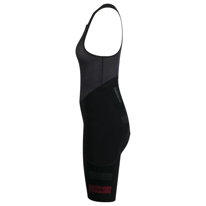 Women Brevet Lightweight Cargo Bib Shorts Blackgrey Rapha Bibs Shorts and Tights