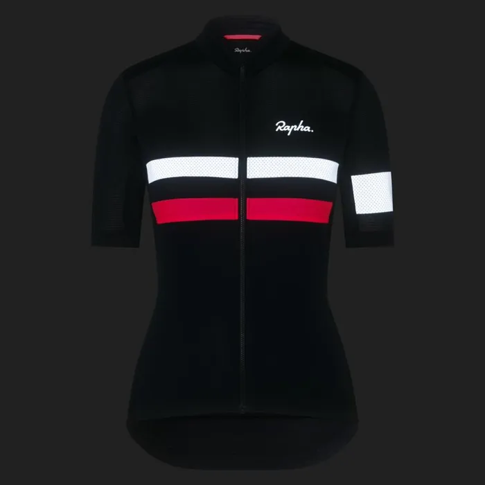 Women Brevet Lightweight Jersey Dark Navyhighvis Pinkwhiteultramarinedeep Indigodusted Lilacwhitegold Fluorescent Coral Rapha Archive