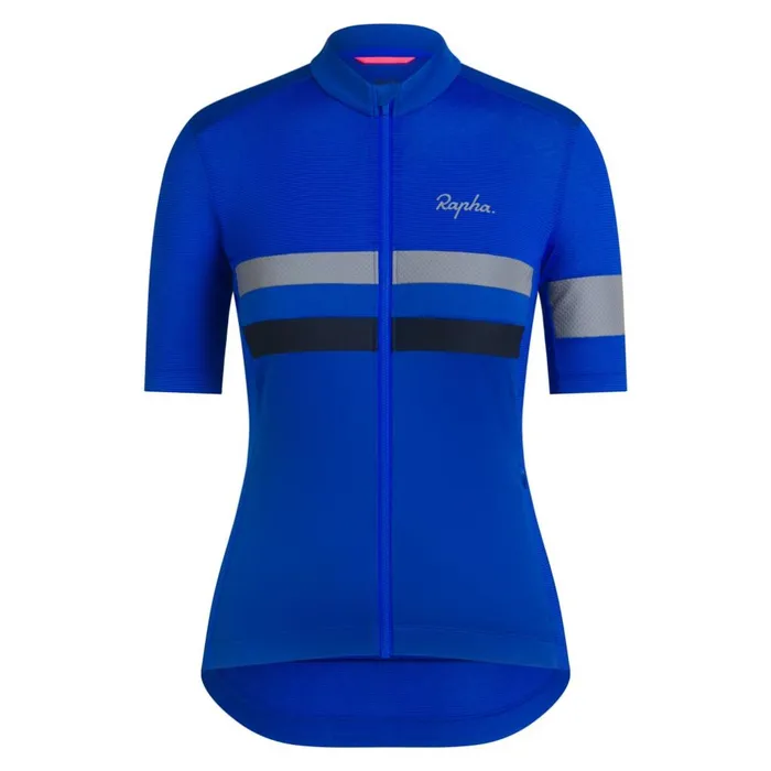 Women Brevet Lightweight Jersey Dark Navyhighvis Pinkwhiteultramarinedeep Indigodusted Lilacwhitegold Fluorescent Coral Rapha Archive