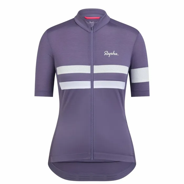 Women Brevet Lightweight Jersey Dark Navyhighvis Pinkwhiteultramarinedeep Indigodusted Lilacwhitegold Fluorescent Coral Rapha Archive