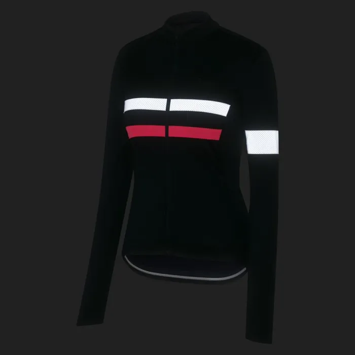 Women Brevet Long Sleeve Jersey Kalamata White Alyssumdark Navyhivis Pinkblackwhitedark Reddark Redmushroom Silverdark Khakiwhite Rapha Jerseys