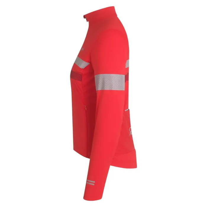 Women Brevet Long Sleeve Windstopper Jersey Blackblack Reflectivenavyhivis Pinktansilver Reflectivereddark Red Rapha Jerseys