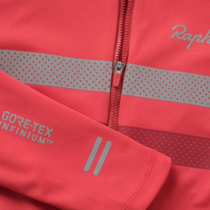 Women Brevet Long Sleeve Windstopper Jersey Blackblack Reflectivenavyhivis Pinktansilver Reflectivereddark Red Rapha Jerseys