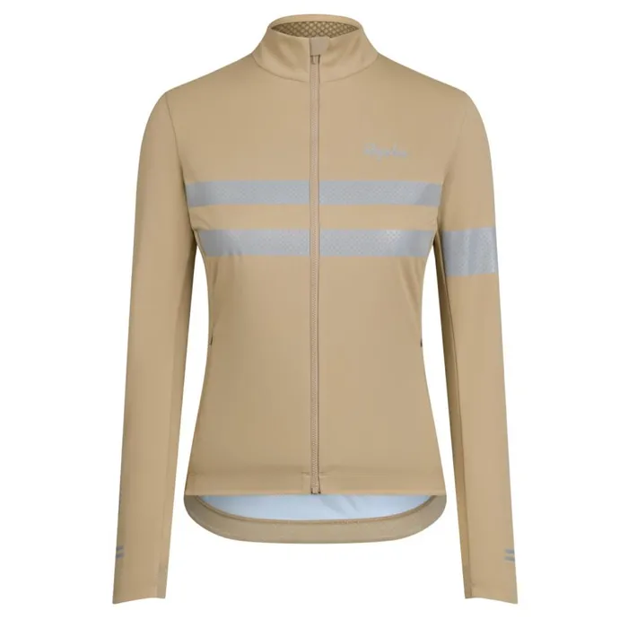 Women Brevet Long Sleeve Windstopper Jersey Blackblack Reflectivenavyhivis Pinktansilver Reflectivereddark Red Rapha Jerseys