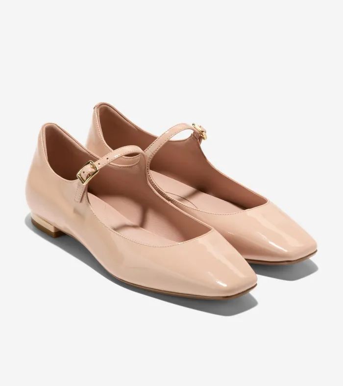 Women Bridge Mary Jane Ballet Flats Brushgold Cole Haan Flats and SlipOns