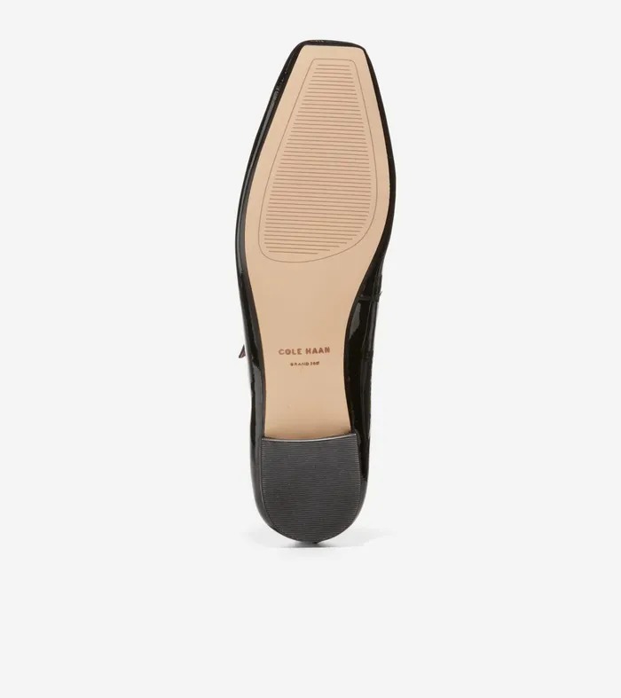 Women Bridge MaryJane Ballet Flats Black Patent Cole Haan Flats and SlipOns