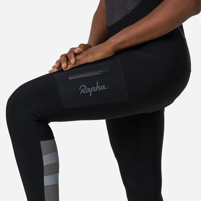Women Cargo Winter Tights With Pad Blackwhite Rapha Archive